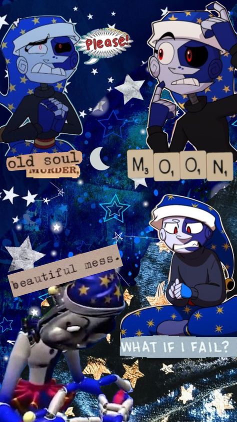 Moon TSAMS (Moondrop) #moondrop #moondropfnaf #moon #moonfnaf #moonsams Fnaf Moondrop, Bisexual Wallpaper Iphone Aesthetic, Sb Fnaf, Sun And Moon Show Lunar, Show Wallpapers, Moondrop And Sundrop, Eclipses Art, Robot Restaurant, Fnaf Animatronics