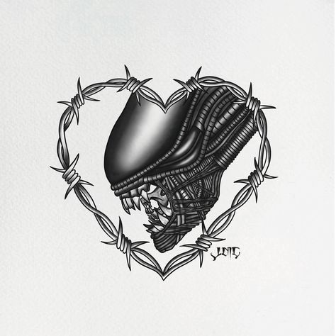 Xenoheart design available - DM for info . . . . . . . . . #xenomorph #alien #xenomorphtattoo #alientattoo #tattooideas #tattoodesign Alien Tattoo Xenomorph, Xenomorph Tattoo, Alien Tattoo, Human Canvas, Alien Vs Predator, Alien Vs, Art Style Inspiration, S Tattoo, Future Tattoos