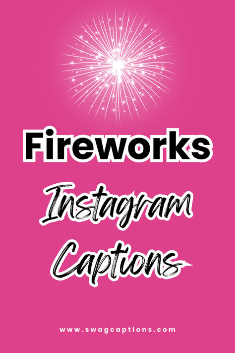 Looking for the perfect captions to match your stunning fireworks photos? Discover our collection of Fireworks Instagram Captions that will make your posts sparkle and shine! From festive celebrations to romantic moments, we've got the perfect words to capture the magic. Perfect for Fourth of July, New Year's Eve, and more. Get ready to dazzle your followers with these creative and captivating captions! Quotes About Fireworks, Fireworks Captions Instagram, Bonfire Night Quotes, Firecracker Quotes, Festive Captions, Fireworks Instagram, Fireworks Quotes, Fireworks Photos, Lit Captions