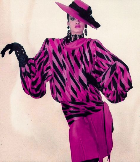 Shocking Pink in the 80s 80s Camp Fashion, 80s High Fashion, 80s Workwear, Vintage Fashion 1980s, Janice Dickinson, 1980’s Fashion, Fashion 1980s, 80s Fashion Trends, 80s Look