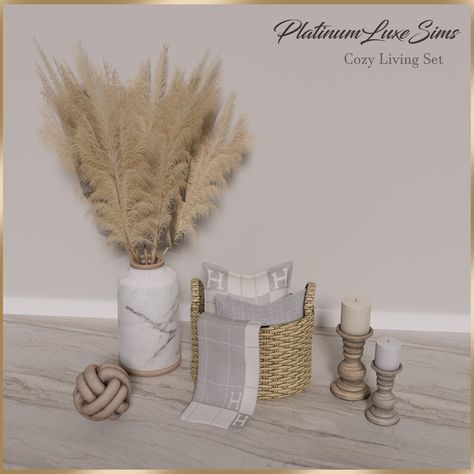 Cozy Living Set - The Sims 4 Build / Buy - CurseForge Ts4 Bedroom, Sims4 Furniture, Sims 4 Cc Furniture Living Rooms, Cozy Clutter, Sims 4 Kitchen, Sims 4 Clutter, Free Sims 4, Sims 4 Expansions, Tumblr Sims 4