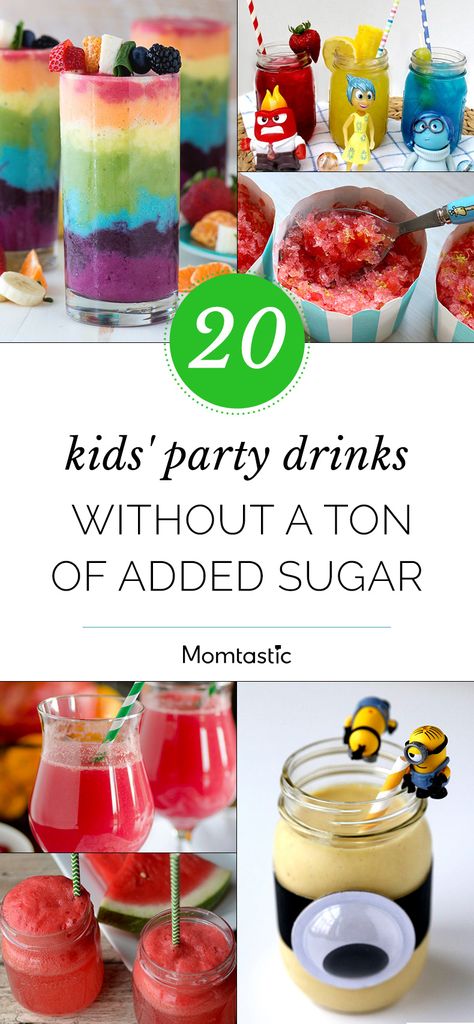 Easter Party Drinks For Kids, Dry Ice Kids Drink, Kids Party Food Healthy, Kids Champagne Drink, First Birthday Party Drinks, Drinks For First Birthday Party, Fun Kids Mocktails, Dye Free Drinks For Kids, Kid Drinks For Party