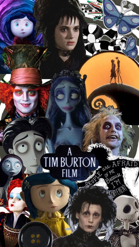 Tim Burton Wallpaper Aesthetic, Tim Burton Personajes, Halloween Wallpaper Iphone Backgrounds, $b Wallpaper, Tim Burton Art, Halloween Wallpaper Cute, Tim Burton Films, Tim Burton Movie, Nails Today