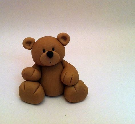 Teddy Bear Cake Topper, Fondant Teddy Bear, Huggable Teddy Bear, Teddy Bear Cake, Monkey Cake, Bear Cake Topper, Teddy Bear Party, Teddy Bear Theme, Teddy Bear Cakes