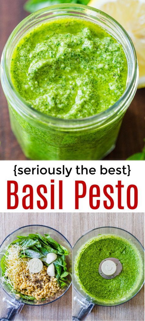 Basil Pesto Recipe, Basil Pesto Recipes, Basil Recipes, Herb Recipes, Homemade Pesto, Pesto Recipe, Pesto Sauce, Garden Recipes, Basil Pesto