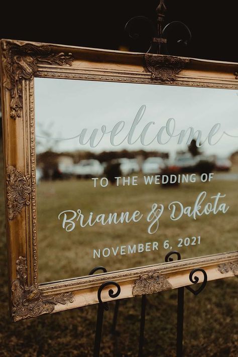 Elegant and boho went together perfectly for this outdoor fall wedding. From the pampas grass mixed into the wedding flowers, to the gold accents, to the fall color palette - everything was beautiful. A choreographed mother son dance and customized neon sign added some unique details too. This wedding day truly was a dream! See more from this wedding at https://annahowedesign.com/brianne-dakota/ Marriage Reception, Wedding Greetings, Cricut Wedding, Marriage Decoration, Wedding Wall, Future Wedding Plans, Reception Hall, Theme Color, Cute Wedding Ideas