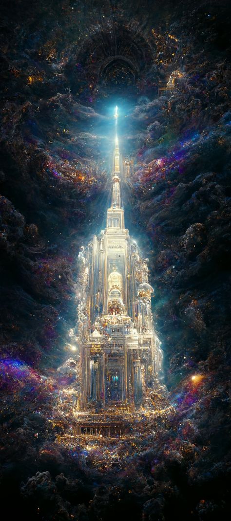 Space Castle Art, Space Castle Aesthetic, Star Castle Aesthetic, Castle In Space, Cosmic Castle, Galaxy Castle, Visual Board Aesthetic, Space Kingdom, Celestial Castle