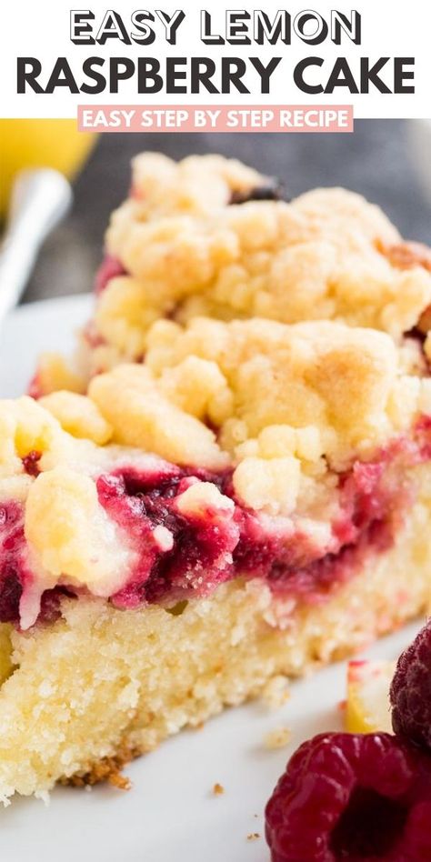 Lemon Raspberry Coffee Cake, Raspberry Coffee Cake, Cookies Pudding, Butter Zucchini, Burger Homemade, Lemon Raspberry Cake, Airfryer Chicken, Raspberry Coffee Cakes, Raspberry Cake Recipes