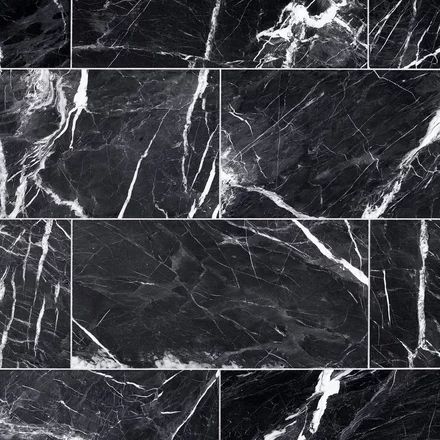 Ryker Black Leathered Marble Tile Black Marble Tile, Hexagon Tiles, Marble Tile, Marble Tiles, Porcelain Mosaic, Tile Installation, Marble Colors, Marble Stones, Shower Floor