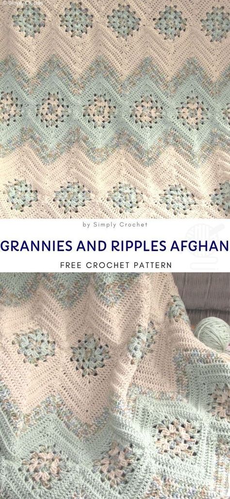 Crochet Aphgan Free Patterns, Crochet Afghan Ideas, One Granny Square Blanket, Crochet Square Blanket Pattern Free, Baby Afghan Crochet Patterns Free, Baby Girl Crochet Blanket Patterns Free, Kids Blanket Crochet, Crochet Bedspread Pattern Free, Rag Quilts Ideas