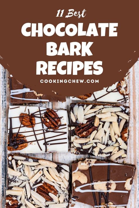 11 Best Chocolate Bark Recipes To Captivate Your Sweet Tooth🍫 Chocolate Bark Flavors, Bark Chocolate Recipe, Dark Chocolate Bark Recipes, Chocolate Bark Recipes Easy, Chocolate Bark Ideas, Chocolate Bark Cake, Milk Chocolate Bark, Chocolate Bark Recipes, Peppermint Brownie Cookies