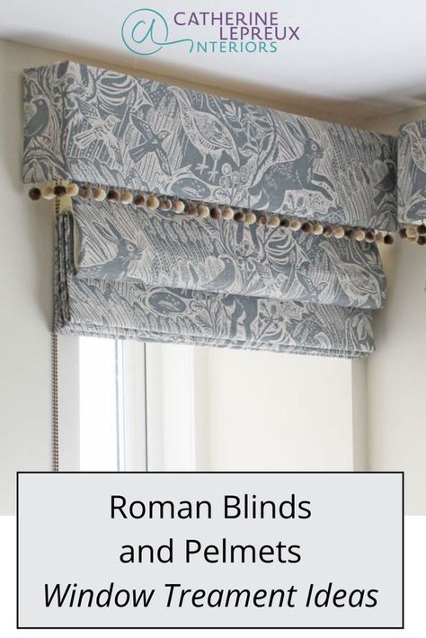 In this blog from bespoke curtain maker Catherine Lepreux Interiors, you will find everything you need to know about Roman blinds and pelmets. They are a very popular combination when it comes to creating stylish window treatments for your home interior design. Find out everything about Roman blinds and pelmets from how they not only complement your home decor but also offer many practical functions. Head to the blog to learn what you need to know about Roman blinds and pelmets. Window Valance Ideas With Blinds Bedroom, Window Dressing Ideas Living Room, Roman Blinds And Curtains Together, Kitchen Roman Blinds, Pelmet Ideas, Modern Roman Blinds, Roman Blinds Bedroom, Roman Shades Living Room, Blinds And Curtains Together