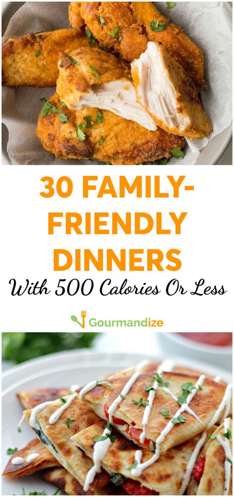 With under 500 calories per meal, these recipes are perfect for the whole family! Even picky eaters and small kids will love these dinners! #dinner #healthy #lowcalorie #familydinner #dinnerideas #dinnerrecipes #dinnerhacks #dinnertricks #dinnertips Calorie Friendly Dinners, Meals Under 500 Calories Recipes, Healthy Meal Picky Eater, Healthy Picky Eater Recipes Easy Dinners, Dinner Under 500 Calories Easy, Healthy Dinner Picky Eater, Healthy Recipes Kids Will Love, Healthy Dinner Recipes Picky Eaters, Family Dinners For Picky Eaters