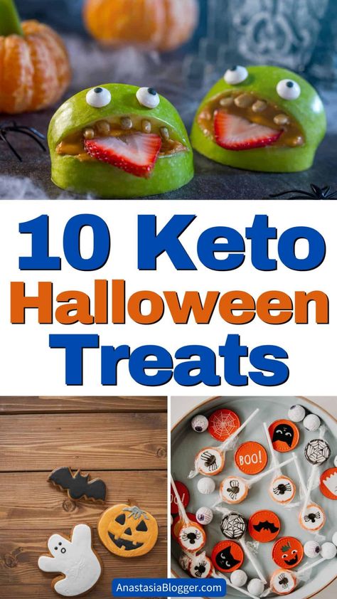 Keto Halloween Treats Halloween Mummy Cookies, Keto Halloween, Best Low Carb Snacks, Pumpkin Truffles, Gluten Free Halloween, Kids Halloween Food, Healthier Alternatives, Keto Holiday, Keto Diet App