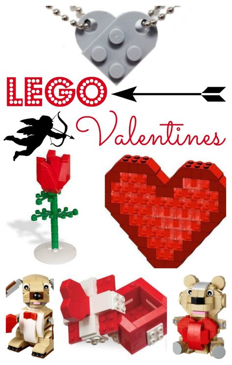 LEGO Valentines, fabulous gift sets! Love these ideas for LEGO fans. Valentines Lego Ideas, Lego Valentine Ideas, Valentine Lego, Valentines Lego, Lego Night, Lego Valentine, Lego Nintendo, Class Valentines Gifts, Lego Heart