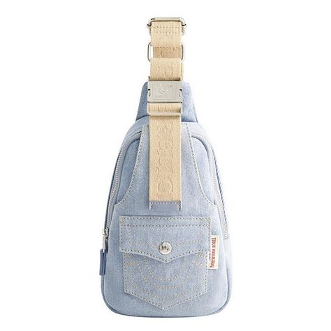 Light Denim True Religon, Horseshoe Logo, Womens Sling Bag, Over The Shoulder Bag, Crossover Bag, Denim Backpack, Ladies Denim, Crossover Bags, Backpack Free