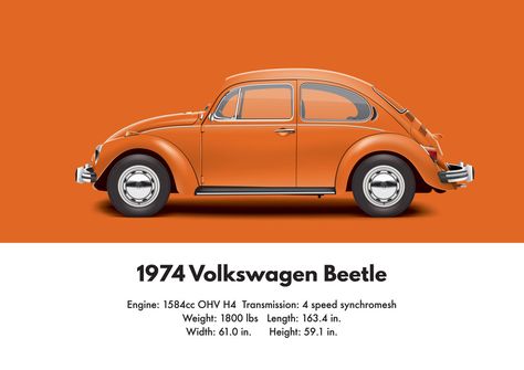 VW Beetle 1974 sedan Volkswagen Sedan, Vw Super Beetle, Vw Ideas, Vw Sedan, Volkswagen New Beetle, Vw Classic, Volkswagen Bug, Vw Beetle Classic, Ad Car