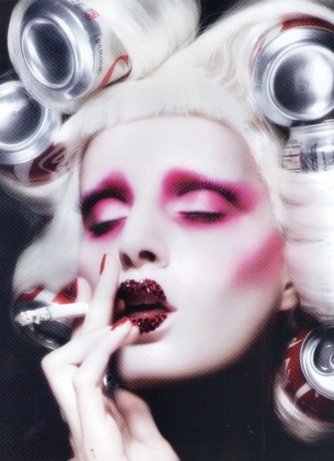 Drag Make-up, Make Up Inspiration, Avant Garde Makeup, Drag Makeup, Fantasy Makeup, Editorial Makeup, Creative Makeup, Artistry Makeup, White Hair