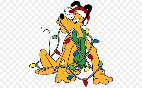 Pluto Christmas Disney Characters Clipart, Christmas Lights Clipart, Disney Characters Christmas, Disney Characters Wallpaper, Clip Art Pictures, Pixar Characters, Art Disney, Famous Cartoons, Chibi Characters