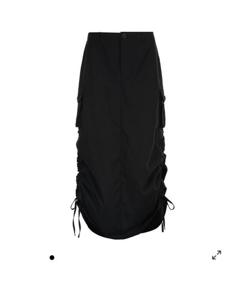 Cargo Long Skirts, Cargo Skirt Long, Cargo Skirt Black, Flared Tops, Maya Xg, Skirt Png, Cargo Skirt Outfit, Muslimah Fashion Casual, Utility Skirt