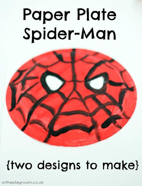 Paper plate spiderman. Easy and fun spiderman craft for kids who love super heroes Spiderman Craft, Hero Crafts, Superhero Crafts, Paper Plate Crafts For Kids, Super Hero Theme, Summer Camp Crafts, Preschool Craft, Man Crafts, Paper Plate Crafts