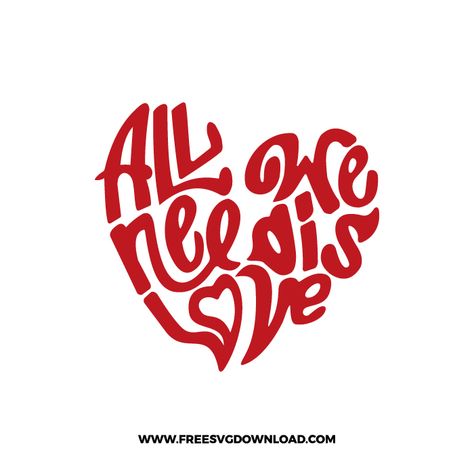 Free Valentine Svg Files, Kiss Svg, Xoxo Svg, All We Need Is Love, Love Silhouette, Valentine Svg Files, All Crafts, Svg Heart, Valentine Svg