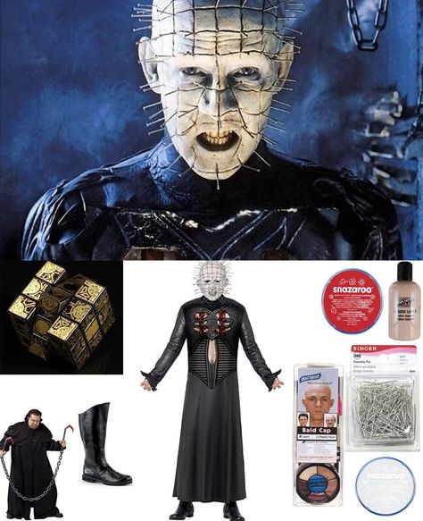 Pinhead Costume | Carbon Costume | DIY Dress-Up Guides for Cosplay & Halloween Diy Pinhead Costume, Hellraiser Costume, Pinhead Costume, Hellbound Heart, Clive Barker, Diy Cans, Costume Diy, Cosplay Halloween, Diy Dress