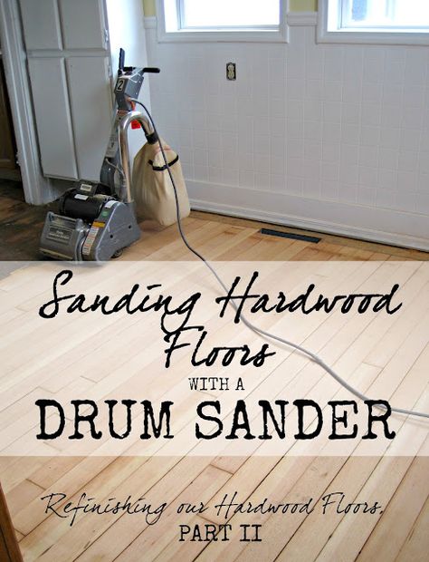 Sanding Hardwood Floors, Sanding Floors, Old Hardwood Floors, Sanding Wood Floors, Diy Hardwood Floors, Refinish Wood Floors, Drum Sander, Sand Floor, Diy Wood Floors