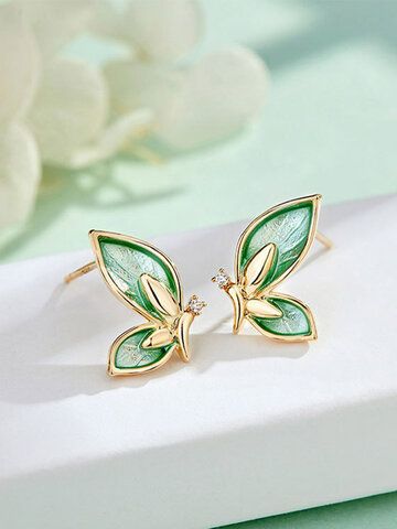 I found this amazing Vintage Brief Butterfly-shape Alloy S925 Earrings with US$5.99,and 14 days return or refund guarantee protect to us. --Newchic Create A New Life, Jewel Earrings, Butterfly Wing Earrings, Fancy Earrings, Butterfly Wing, Green Butterfly, Art Green, Fancy Jewellery, Keep Moving Forward