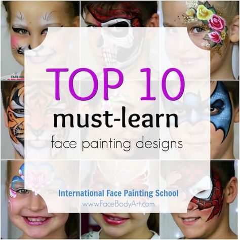 Face Painting Set Up, Face Painting Booth Set Up, Easy Face Painting Ideas For Kids, Face Painting Booth, Facepainting Ideas Easy, Simple Face Painting Ideas, Easy Face Painting Designs, Face Painting Supplies, Face Paint Set