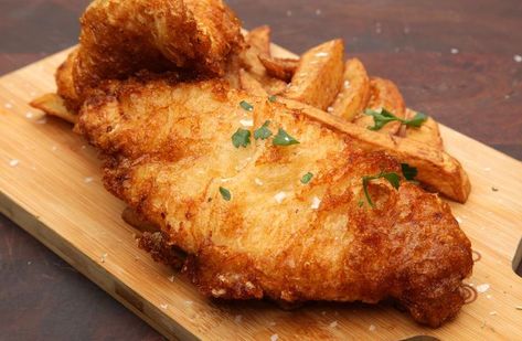 Fish Recipes Gluten Free, Gluten Free Fish Batter, Fried Fish And Chips, Gluten Free Fish And Chips, Fish And Chips Batter, Battered Fish And Chips, Recipes Gluten Free Dairy Free, Fish Batter, Fish Batter Recipe