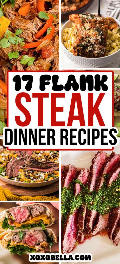 Recipes to make using flank steak Healthy Steak, Steak Dinner Recipes, Steak Dinners, Beef Flank Steak, Cut Recipe, Flank Steak Recipes, Steak Dishes, Flavorful Dinner, Veal Recipes