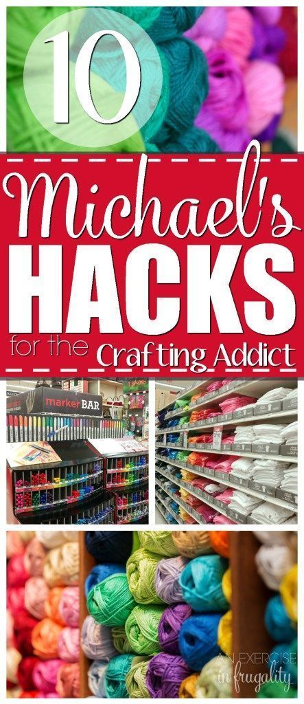 10 Michael's Hacks for the Crafting Addict-If you are a serious crafter, chances are you spend a lot of time (and money) at Michael's. But your hobby doesn't have to put you in debt. With these tips you can save a TON of money at Michael's! Michaels Craft, Money Frugal, Money Saving Strategies, Coupon Ideas, Crochet And Knitting, Diy Art Projects, Frugal Living Tips, Saving Ideas, Budget Friendly Recipes