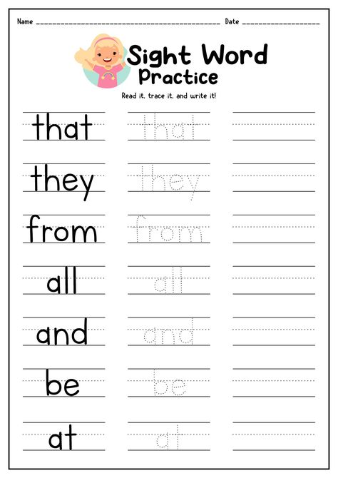 100 Sight Words, Sight Words Worksheets Grade 1, Sight Words Worksheets First Grade, First Sight Words, Homeschool Worksheets Free 1st Grade, 1st Grade Sight Words, 1st Grade Language Arts Worksheets, Pre K Sight Words List Free Printable, The Worksheets Sight Word