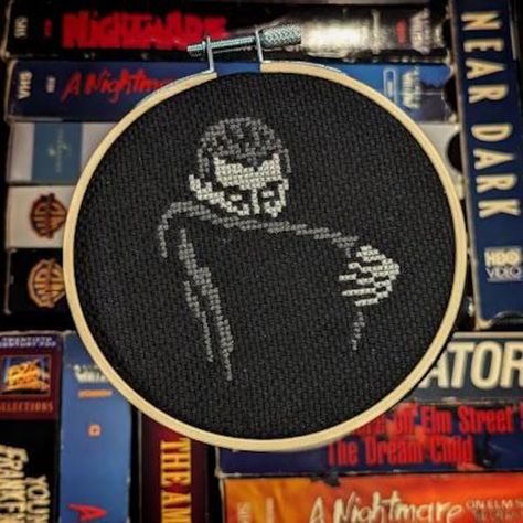 NightSkyStudioDee - Etsy Canada Dracula Cross Stitch, Scream Cross Stitch, Vampire Cross Stitch, Mini Monster, Chart Pattern, Halloween Cross Stitches, Pattern Collection, Classic Horror, Stitching Art