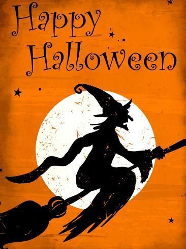 size: 12x9in Art Print: Happy Halloween Witch by Kimberly Allen : Witch Poster, Happy Halloween Witches, Halloween Wishes, Halloween Cards Handmade, Halloween Fonts, Halloween Card, Witch Art, Halloween Pictures, Halloween Signs