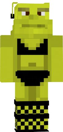 shrek de biquini | Nova Skin Black Shrek, Shreks Swamp Minecraft, Duck Minecraft Skin, Frog Minecraft Skin, Shrek Smirk, Shriek Memes Face, Nova Skin Gallery, Oak Logs, Horse Armor