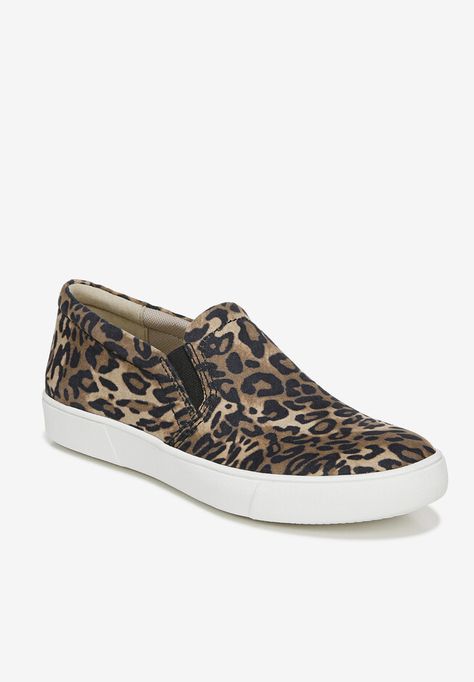 Leopard slip on sneakers