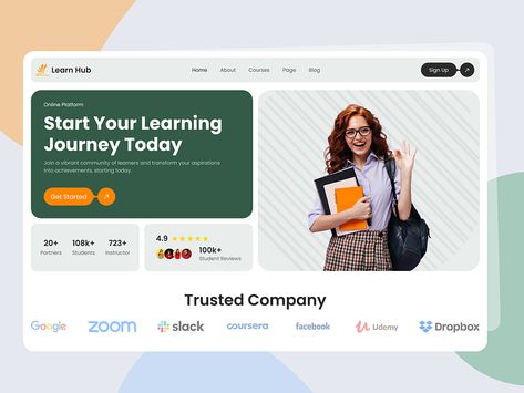 Bento Ui Design Website, Bento Design Ui, Navbar Design, Bento Design, Hero Section, Ui Design Website, Trust Company, Website Designs, Educational Websites