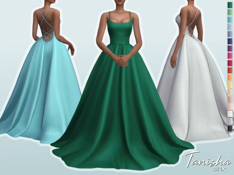 Sifix's Tanisha Dress | sims 4 cc custom content #ts4cc clothing , wedding dress or formal gown Sims 4 Wedding Outfits, Sims 4 Cc Maxis Match Formal Dress, Sims 4 Cc Dresses Weddings, Sims 4 Cc Clothes Female Dress Formal, Sims 4 Cc Sifix Dress, Sims4 Cc Formal Dress, Formal Clothes Sims 4 Cc, Sims 4 Gown Maxis Match, Sims 4 Mods Wedding Dress