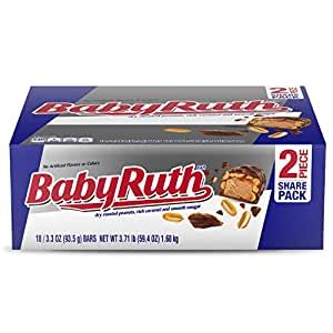 Candy Baby Ruth Bars, Peanut Caramel, Individually Wrapped Candy, Peanut Butter Snacks, Fruit Chews, Baby Ruth, Wrapped Candy, Chocolate Babies, Holiday Chocolate