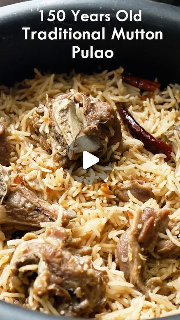 ‎زينب شیخ‎ on Instagram: "Bakrid Special 150 Years Old Traditional Mutton Pulao Recipe ✅  Save and Share the Reel for the Future Reference !  📌 Ingredients details as follows   For Yakhni (Stock)  Mutton 650 gm   Black pepper 1 Tsp   Cinnamon   Green cardamom 6-7   Star Anise 2 small size  Black cardamom 2  Ginger 1 Inch   Garlic 5-6   Onions 1 Big size  Cumin seed 1 Tsp   Coriander powder 1 Tsp   Salt as required  1 Cup water   For Rice   Oil 3 Tbsp or( 2 Tbsp Oil -1 Tbsp Ghee)  Onion 2 medium size sliced   Garlic paste 1 Tsp  Ginger paste 1 Tsp   Red chilli 4-5   Cumin seed 1/4 Tsp   Plum 3-4   Basmati rice 500 gm (Soaked for 1/2 hour)  Shah zeera 1/2 Tsp   Follow @zainabcookhouse for such amazing Recipes.  #zainabcookhouse #bakridrecipes #muslimrecipes  #muttonpulao  #muttonrecipes" Mutton Pulao Recipes, Yakhni Pulao Mutton, Mutton Pulao, Black Cardamom, Ginger Paste, Green Cardamom, Indian Foods, Mutton Recipes, Pulao Recipe