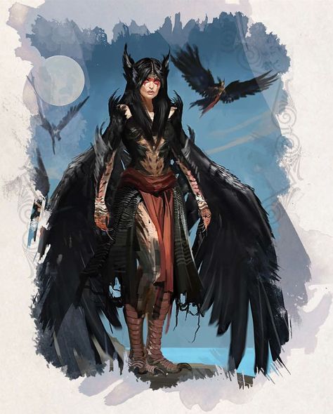 From Odyssey of the Dragonlords for D&D 5e. Strix Pathfinder, Siren Oc, Witcher Monsters, Greek Monsters, Siren Design, Pathfinder 2e, Bird People, Oc Inspiration, The Siren