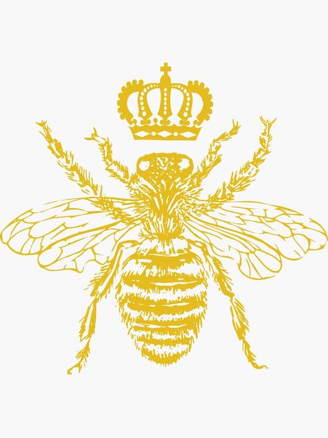 Queen Bee Aesthetic, Queen Bee Logo, Queen Bee Art, Queen Bumble Bee, Bumble Bee Illustration, Bee Aesthetic, Queen Bee Tattoo, Queen Bees Art, Bee Artwork