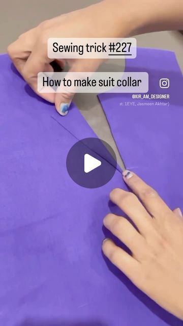 Build A Community, Sewing Tricks, Music Instagram, Sewing Fashion, Instagram Reel, Fashion Tag, Collars For Women, How To Sew, Learn To Sew