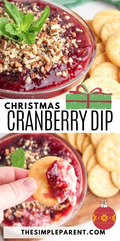 Easy Cranberry Cream Cheese Dip, Holiday Dips And Appetizers Christmas, Cranberry Dip Cream Cheese, Cranberry Relish Recipes, Christmas Dips And Appetizers, Cranberry Cheese Dip, Dip Recipies, Cranberry Dip Recipes, Christmas Dips