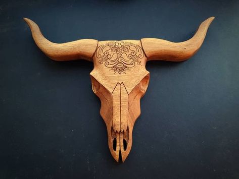 Bucking Bulls, Carving Sculpture, Wooden Things, Foam Art, Buffalo Skull, Bull Head, Cow Head, Wood Carver, Skull Hand