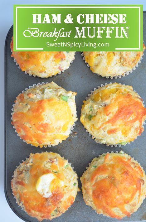 Ham Breakfast Muffins, Ham Cheese Chive Muffins, Savory Ham And Cheese Muffins, Ham And Cheese Breakfast Muffins, Ham Cheese Muffins, Quick Savory Breakfast, Savory Muffins Breakfast, Fruit Explosion Muffins Recipe, Breakfast Muffins Savory