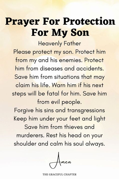 Prayers For Your Son To Be A Man Of God, Son Prayer From Mom, Prayers For My Sons Health, Prayers For A Son, Son Blessing Quotes, Prayers To Pray Over Your Son, Prays For Protection, Praying For My Son, Prayers For Troubled Son