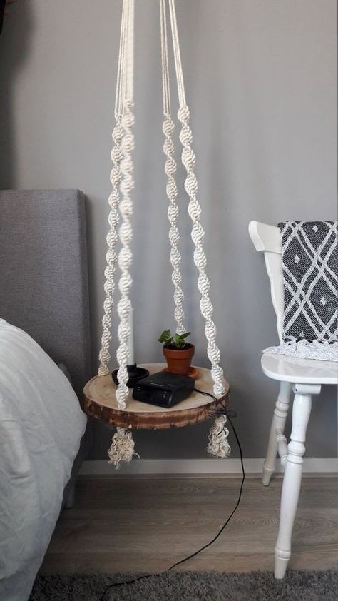 Brimnes Bed, Macrame Tree, Koti Diy, Floating Table, Macrame Home Decor, Diy Macrame Plant Hanger, Macrame Wall Hanging Diy, Dekor Diy, Wall Hanging Diy